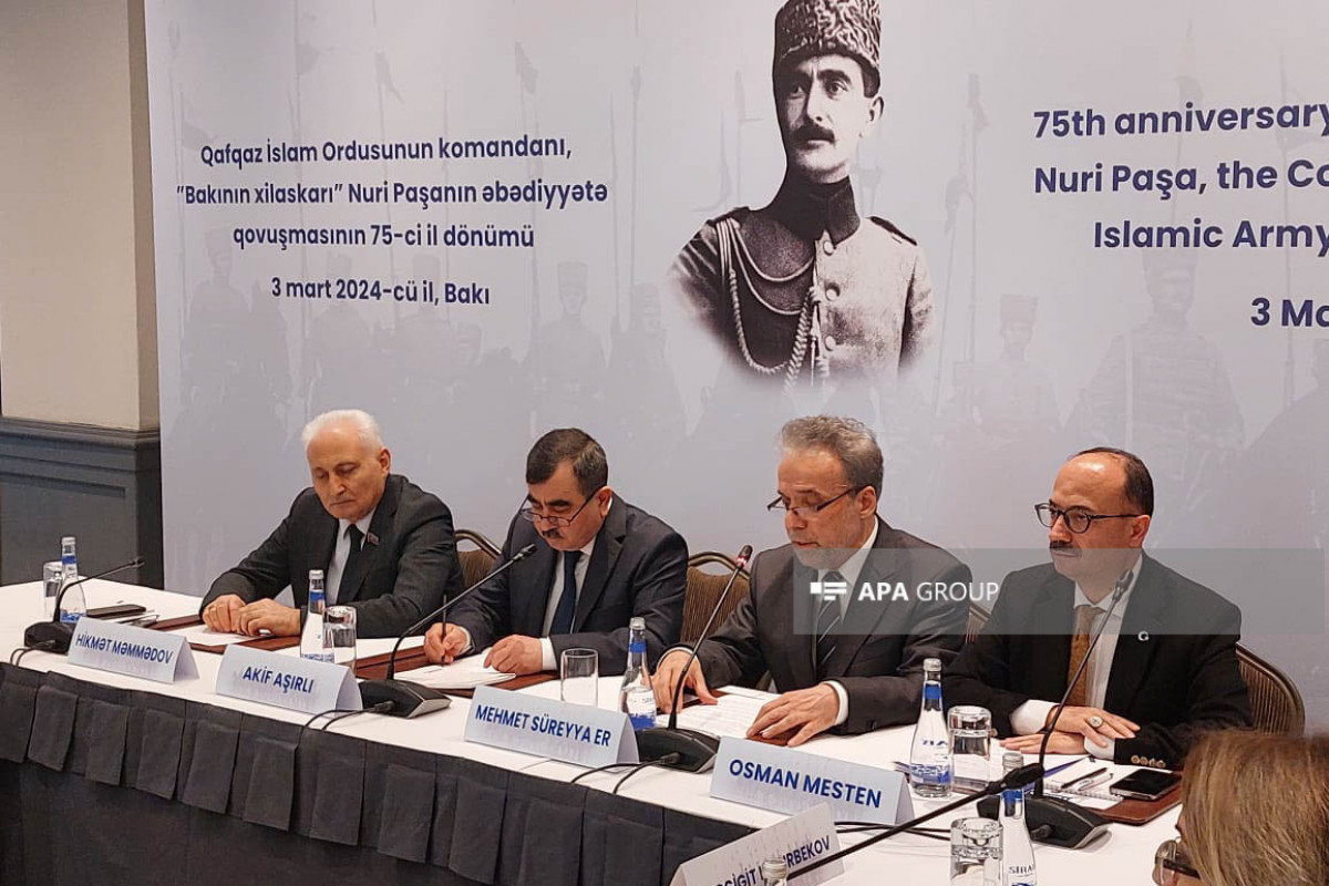 В Баку состоялось мероприятие в связи с 75-й годовщиной смерти Нури-паши-ФОТО 