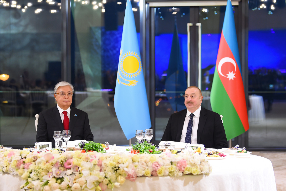 В Баку дан официальный прием в честь президента Казахстана-ФОТО 