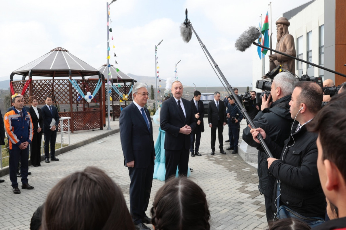 Президенты Азербайджана и Казахстана приняли участие на церемонии открытия детского центра в Физули-ФОТО -ОБНОВЛЕНО 