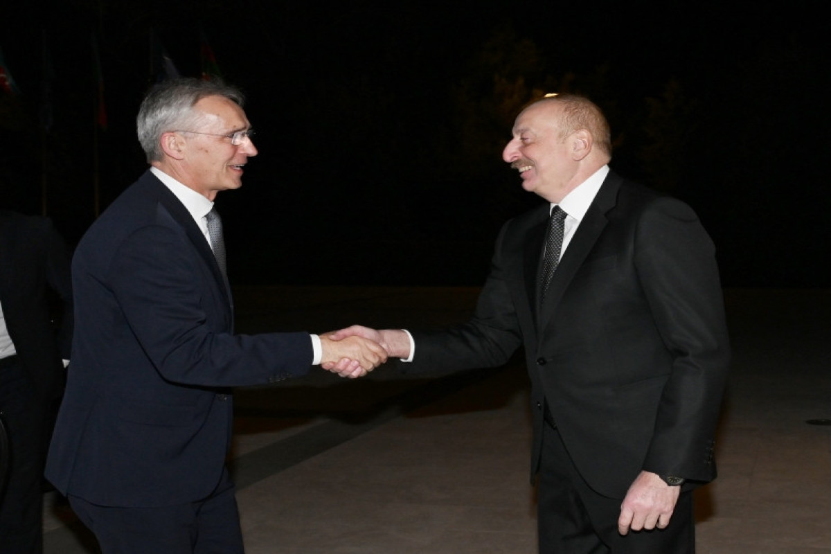 Началась встреча Президента Азербайджана и генерального секретаря НАТО один на один-ФОТО 