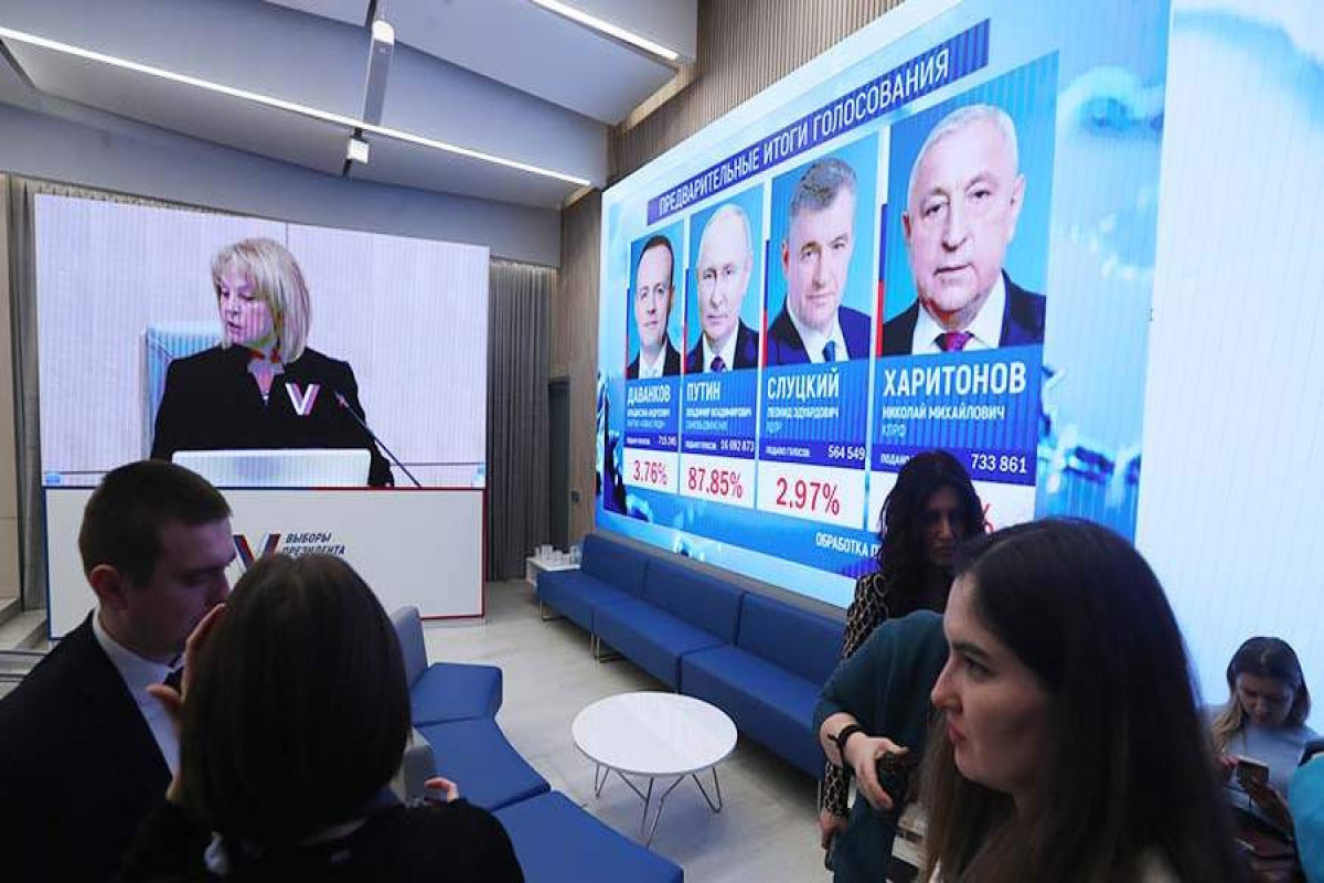 Путин лидирует с 87,97% на выборах президента по итогам обработки 24,4% протоколов - ЦИК России 