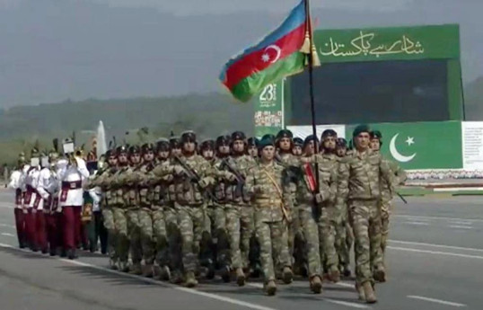Азербайджанские военнослужащие приняли участие в параде в Пакистане