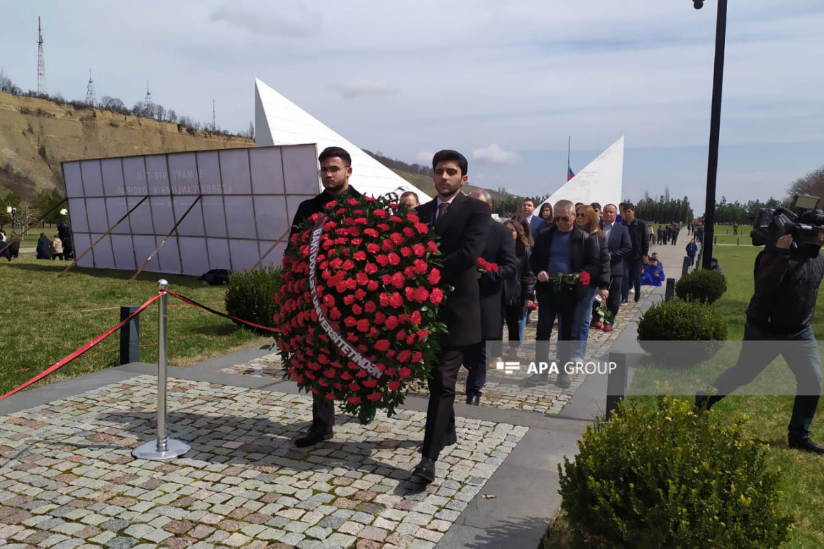 В Азербайджане началось посещение Губинского мемориального комплекса геноцида -ФОТО 