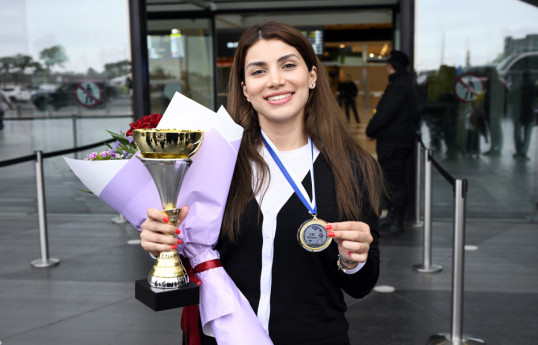 Первая чемпионка Европы по шахматам из Азербайджана вернулась на Родину -ФОТО 