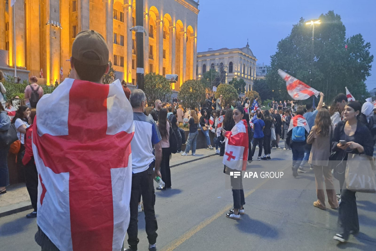 В Тбилиси возобновилась акция протеста-ФОТО -ВИДЕО -ОБНОВЛЕНО 