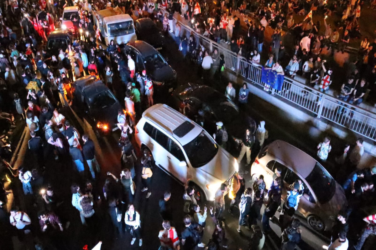 В Тбилиси возобновилась акция протеста-ФОТО -ВИДЕО -ОБНОВЛЕНО 