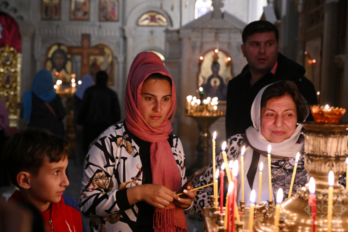 Православные Азербайджана отмечают Пасху -ФОТО 