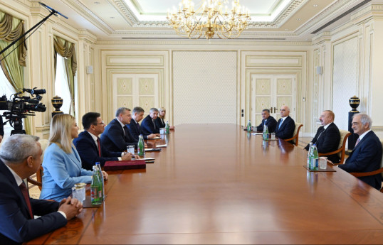Ильхам Алиев принял губернатора Астраханской области