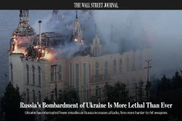 WSJ: Российские бомбардировки Украины стали более смертоносными, чем когда-либо