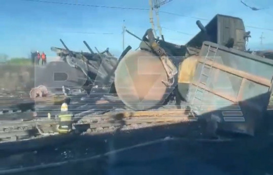 В России в результате атаки дронов сошел с рельсов грузовой поезд -ВИДЕО 