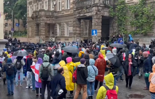 В Тбилиси полиция отступила, протестующие окружают здание парламента -ОБНОВЛЕНО-1 -ВИДЕО 