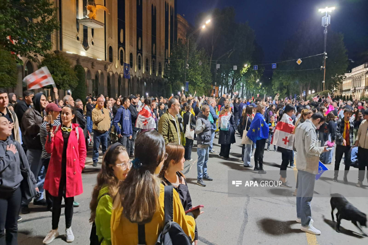 В Тбилиси возобновились протесты против закона об иноагентах-ФОТО 