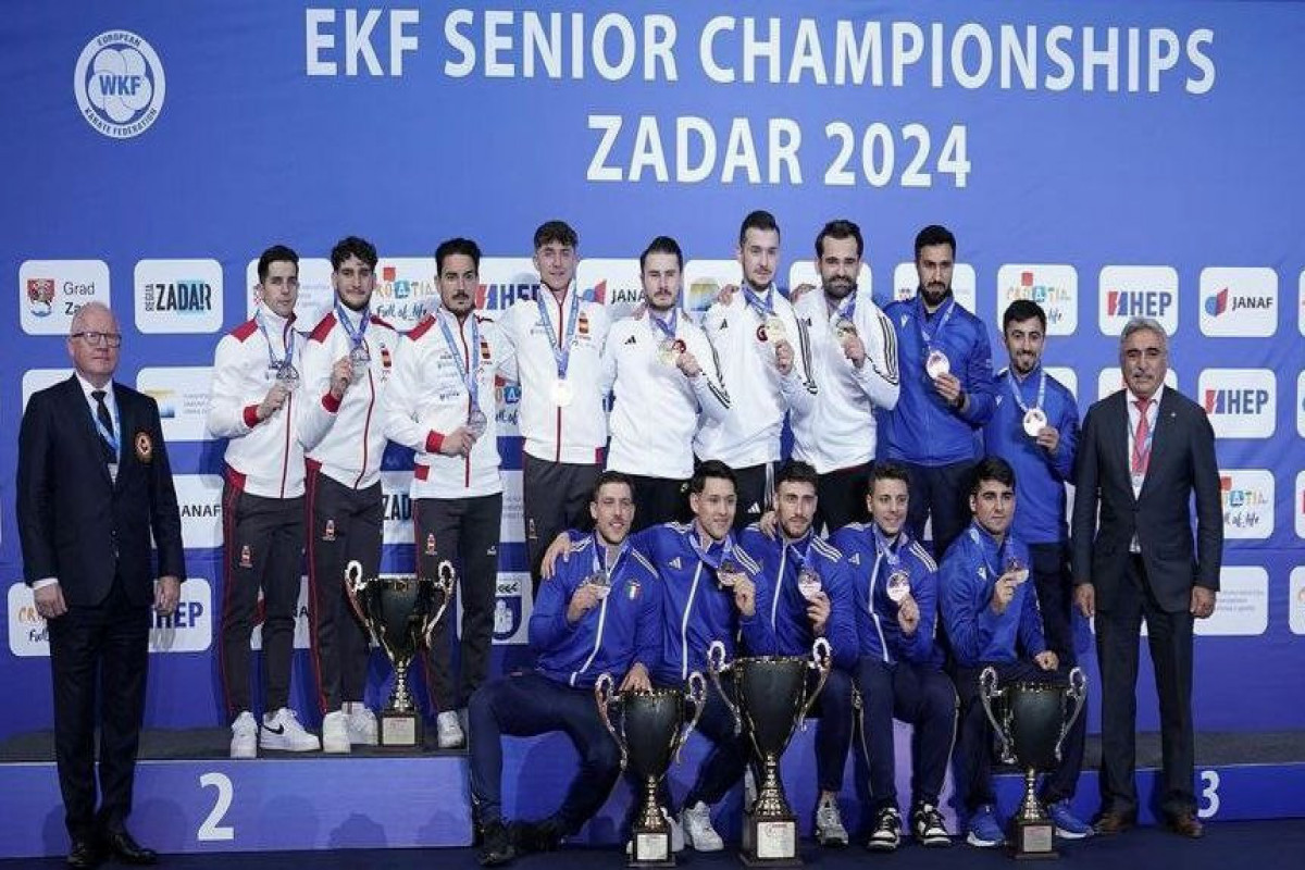 Азербайджанские спортсмены вернулись с бронзой с чемпионата Европы по каратэ-ФОТО-ФОТО