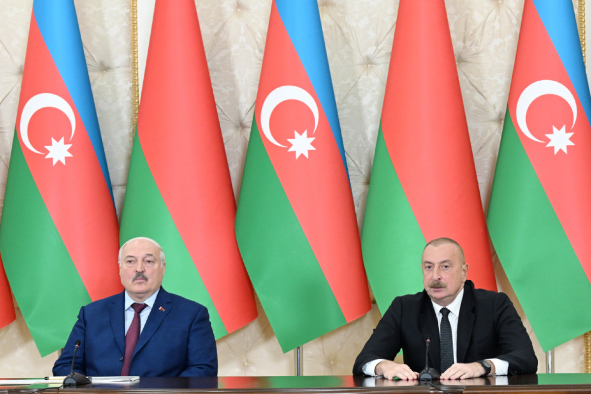 Президенты Азербайджана и Беларуси выступили с заявлениями для прессы-ОБНОВЛЕНО 