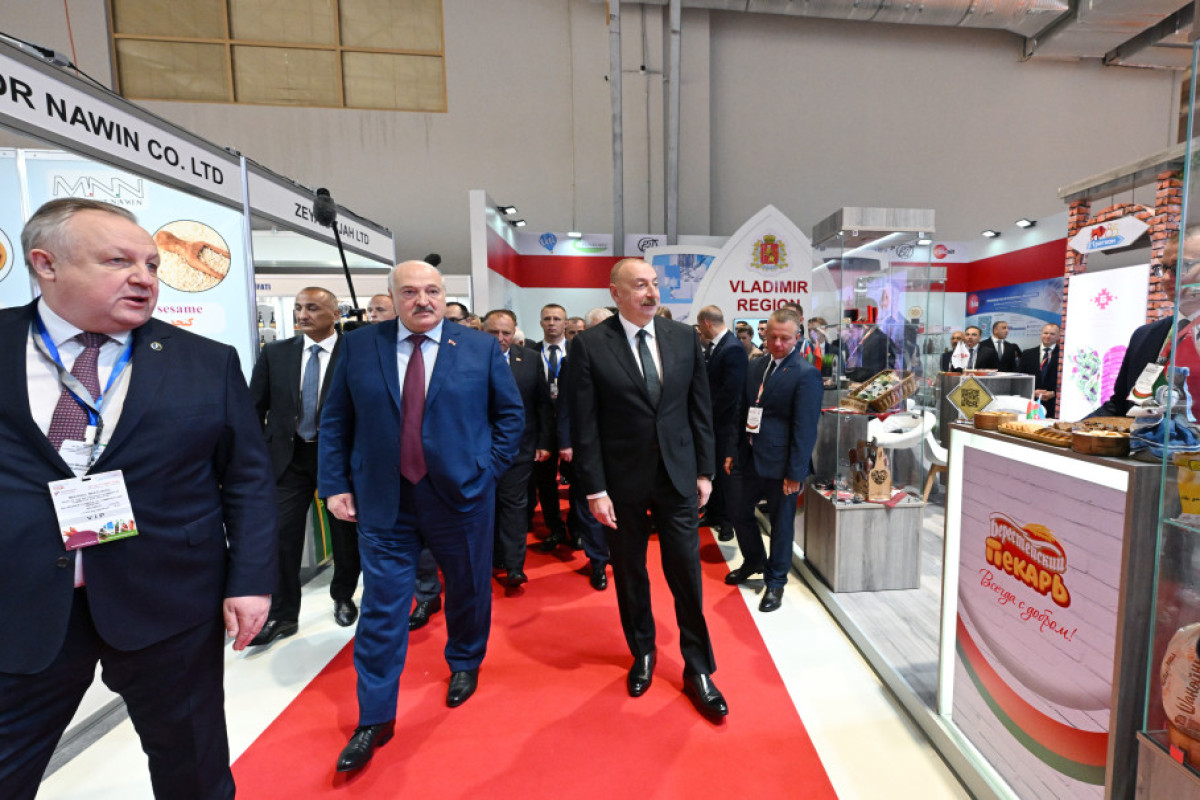 Алиев и Лукашенко посетили выставки Caspian Agro и InterFood Azerbaijan-ФОТО -ОБНОВЛЕНО 