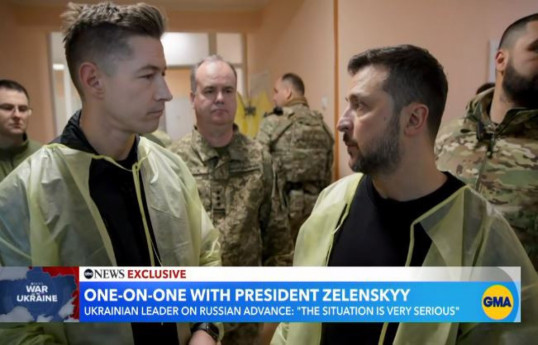 Зеленский назвал визит Блинкена "демонстрацией поддержки"  - ИНТЕРВЬЮ ABC NEWS