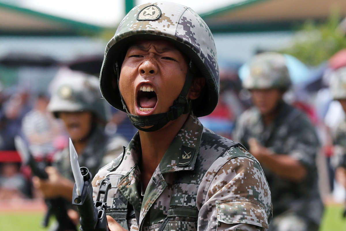 Армия Китая начала учения у острова Тайвань