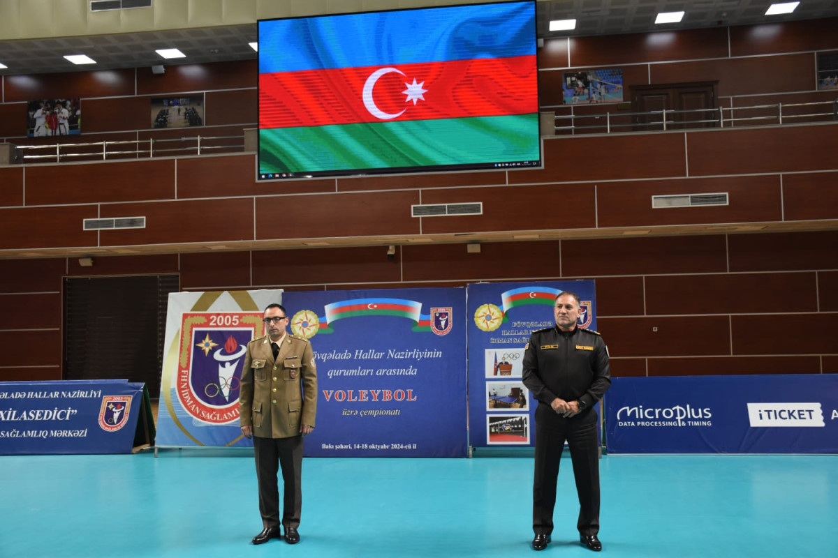 МЧС Азербайджана провело волейбольный чемпионат среди своих подразделений-ФОТО 