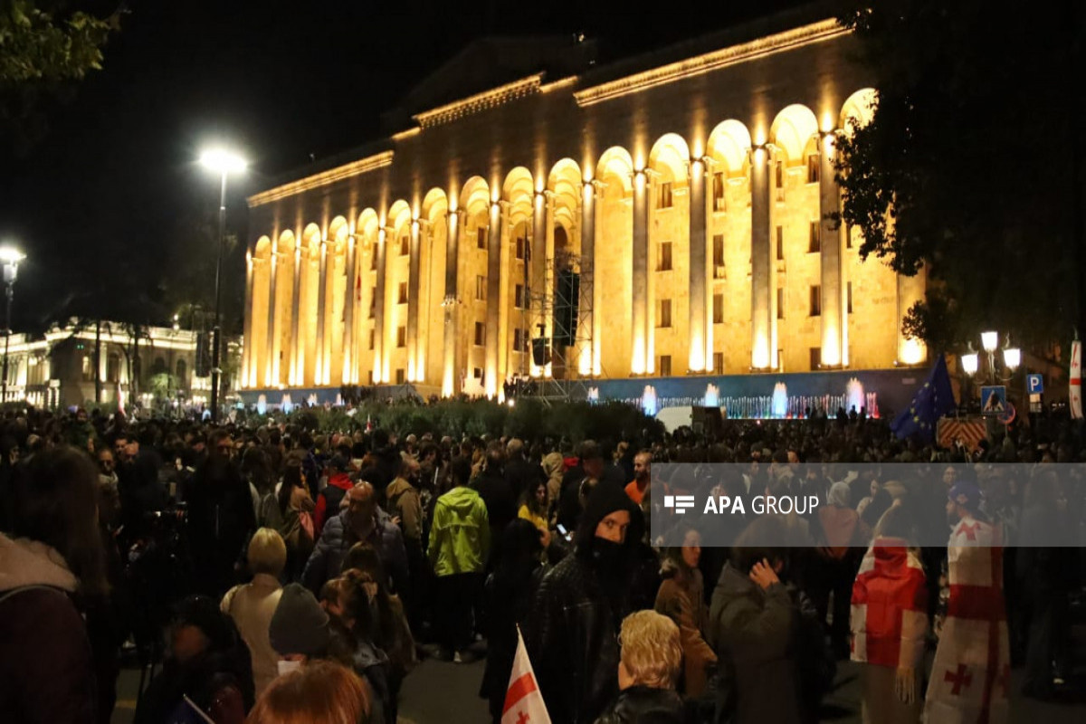 Завершилась акция протеста против результатов парламентских выборов в Тбилиси -ФОТО -ОБНОВЛЕНО 