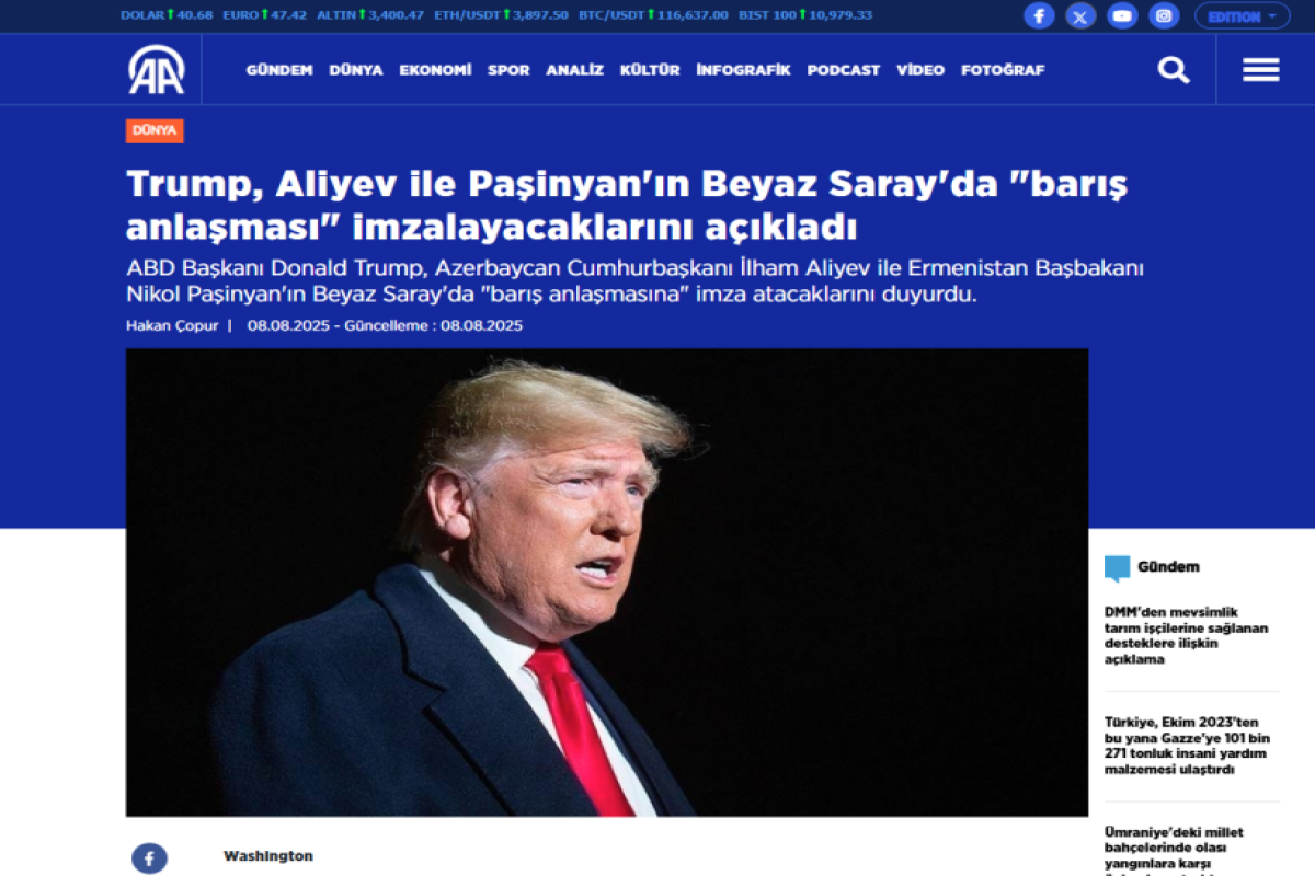 Историческая встреча в Вашингтоне на страницах ведущих изданий -ФОТО 