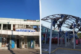Россия сбросила бомбы на автовокзал и клинику в Запорожье, десятки раненых