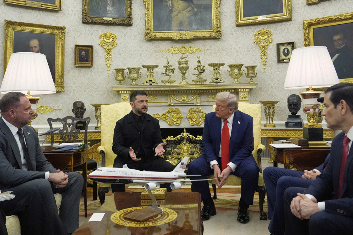 Президент США Дональд Трамп, президент Украины Владимир Зеленский