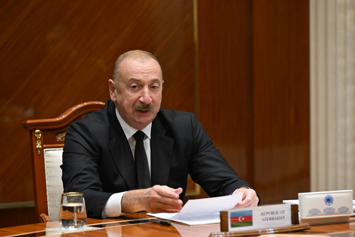 Лидеры Азербайджана, Туркменистана и Узбекистана выступили с совместным заявлением для прессы -ОБНОВЛЕНО -ФОТО 