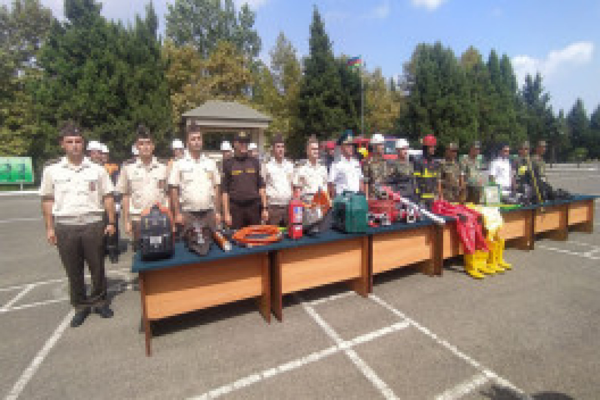 В Лянкяране МЧС провело учение для военнослужащих пограничной службы-ФОТО 