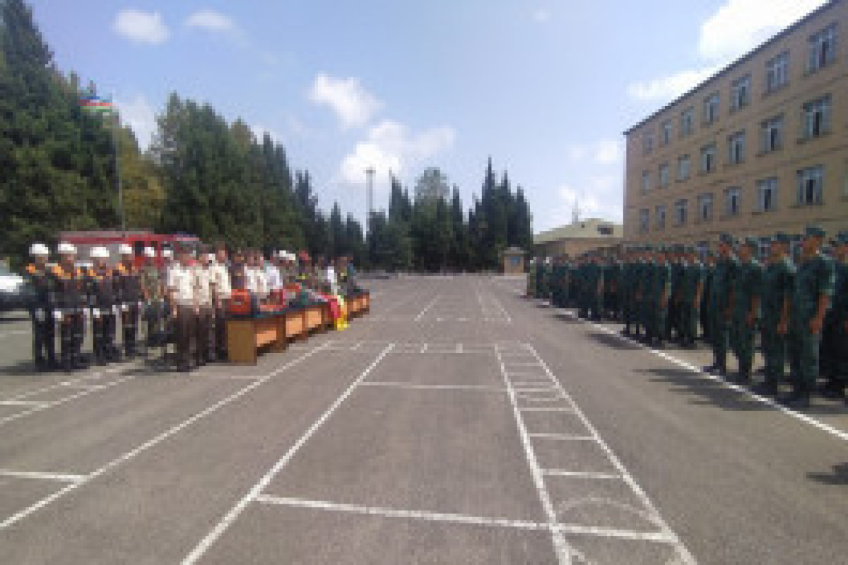 В Лянкяране МЧС провело учение для военнослужащих пограничной службы-ФОТО 