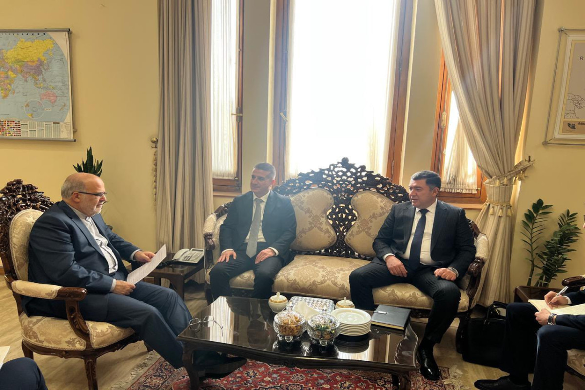 Посол Азербайджана в Тегеране провел встречу с представителями МИД Ирана-ФОТО 