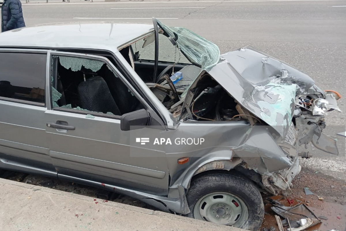 На трассе Баку–Газах произошло ДТП: двое пострадавших