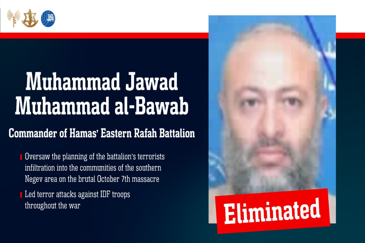 ЦАХАЛ уничтожил главаря батальона ХАМАС «Восточный Рафах»