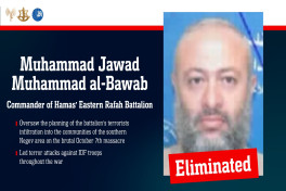 ЦАХАЛ уничтожил главаря батальона ХАМАС «Восточный Рафах»