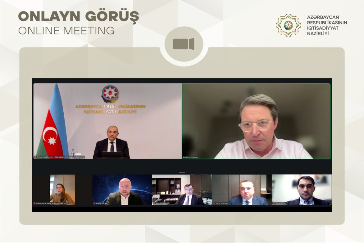 Джаббаров провёл видеоконференцию с председателем совета директоров немецкой ассоциации "Азиатский Мост"