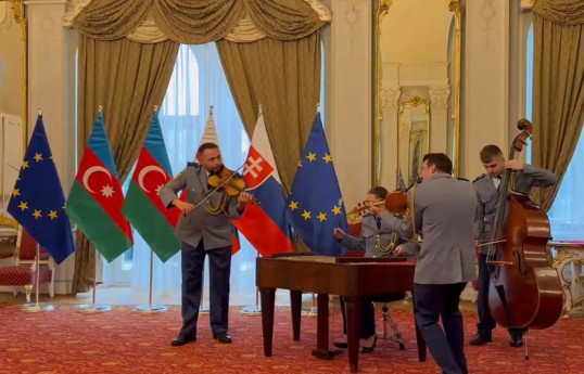 Словацкий военный оркестр исполнил песню «Qurban olum Azərbaycan»-ВИДЕО 