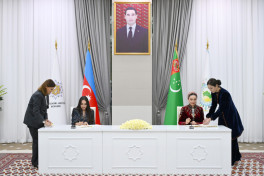 Лейла Алиева подписала в Туркменистане меморандум о взаимопонимании