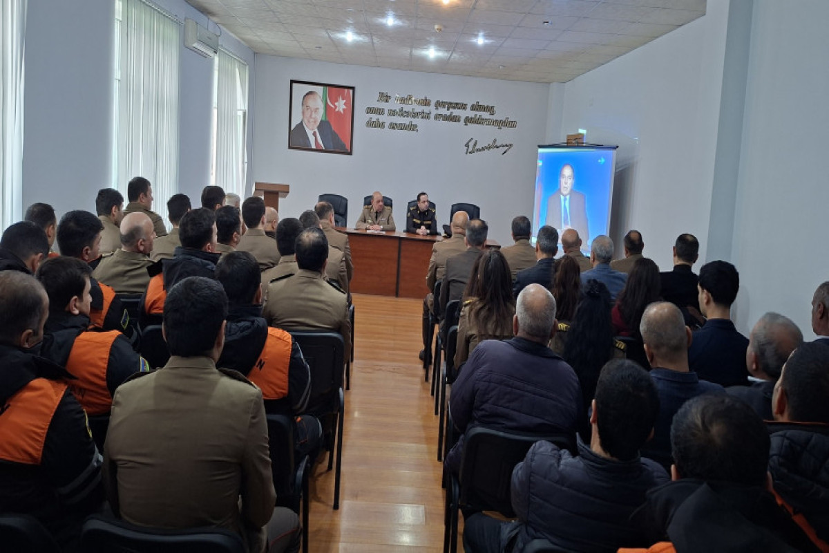 В МЧС Азербайджана почтили память Общенационального лидера Гейдара Алиева-ФОТО 