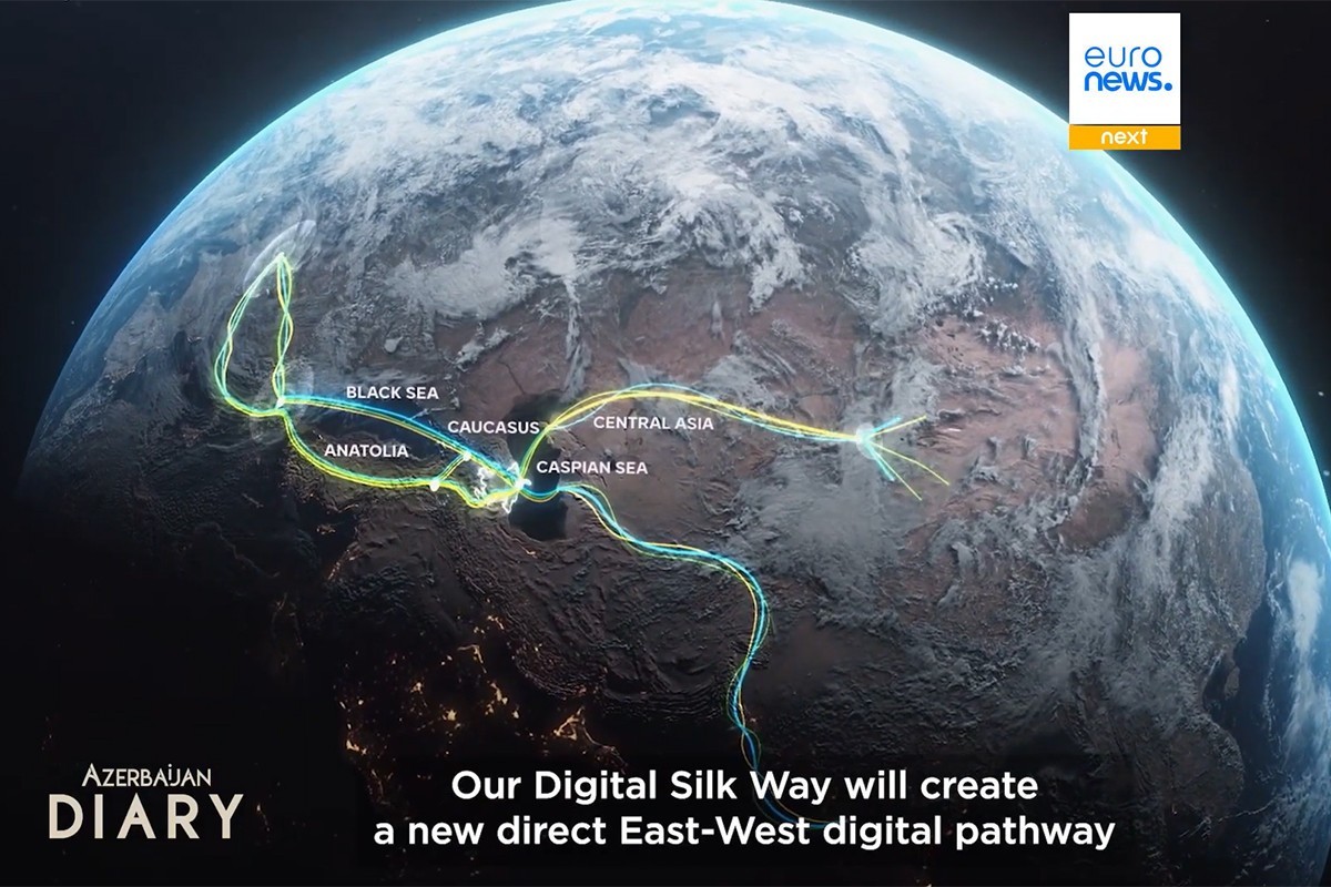 Euronews рассказал о ключевом цифровом проекте в Каспийском регионе - РЕПОРТАЖ 