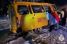 В России в ДТП со школьным микроавтобусом пострадали 14 человек