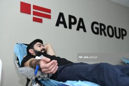 Сотрудники APA Media Group приняли участие в донорской акции-ФОТО 