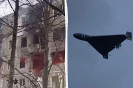 Российский дрон попал в многоэтажку в Чернигове, есть жертвы-ВИДЕО 