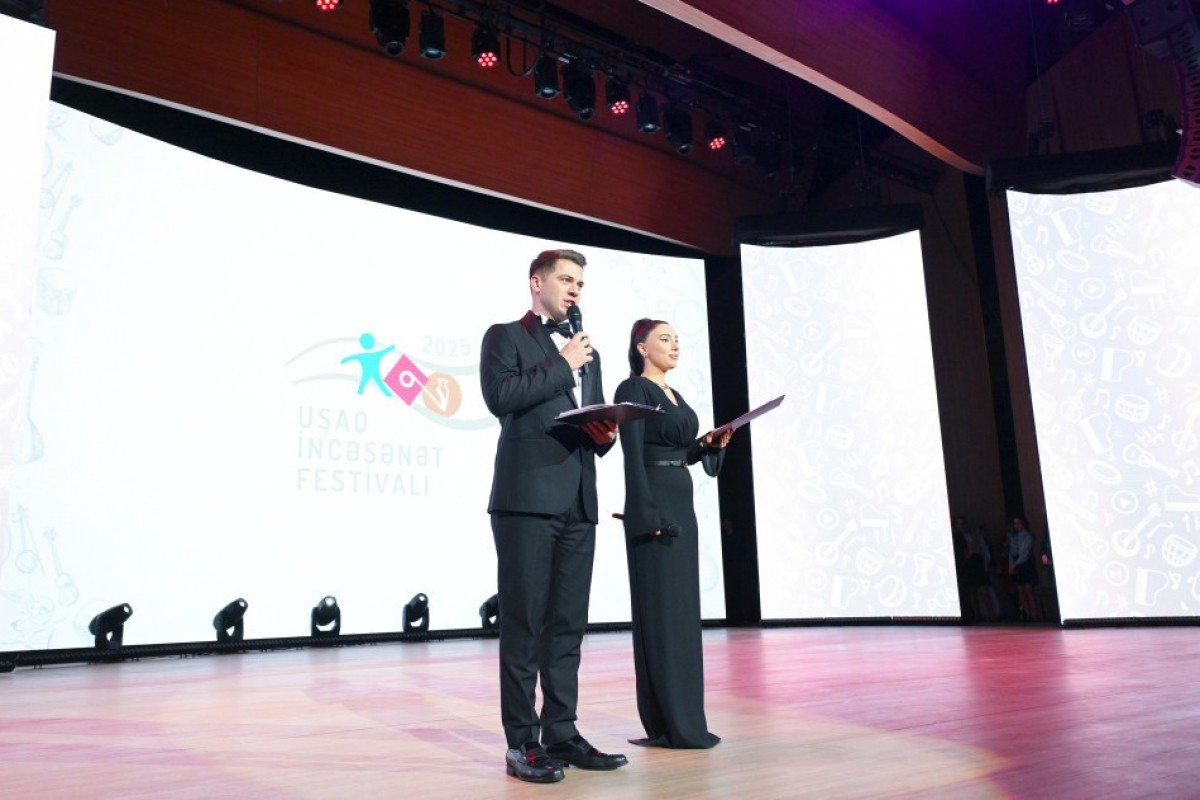 Лейла Алиева и Алена Алиева приняли участие в заключительной церемонии награждения победителей Детского художественного фестиваля