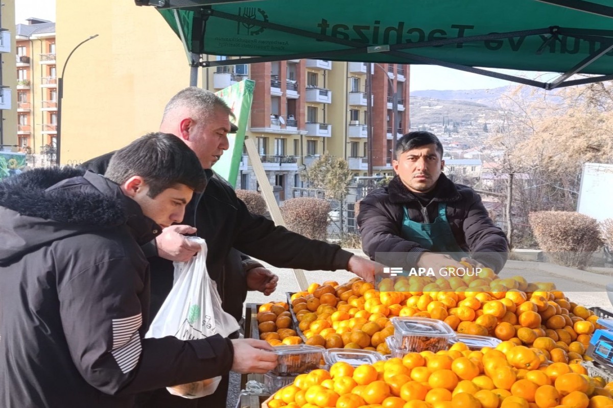 В Ханкенди проходит новогодняя ярмарка «Из деревни в город»-ФОТО 