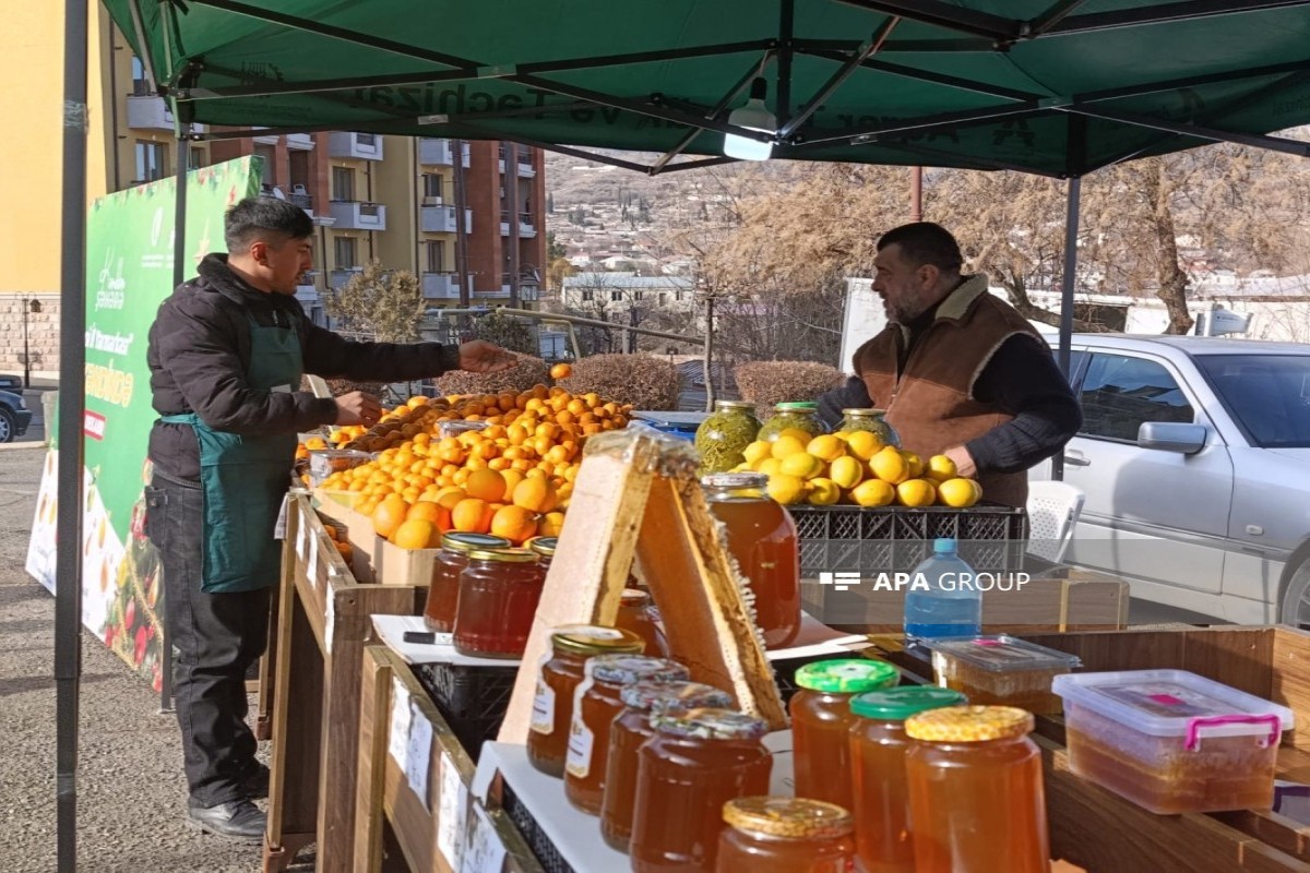 В Ханкенди проходит новогодняя ярмарка «Из деревни в город»-ФОТО 