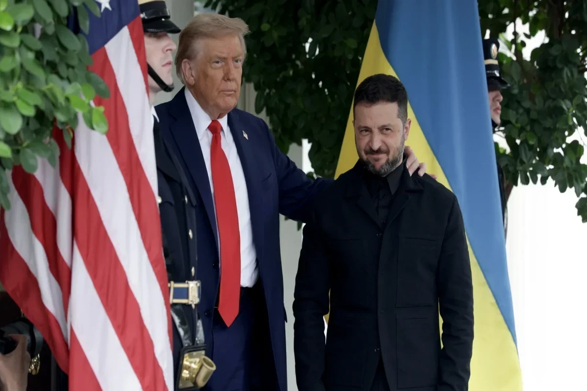 встреча президента США Дональда Трампа с украинским лидером Владимиром Зеленским