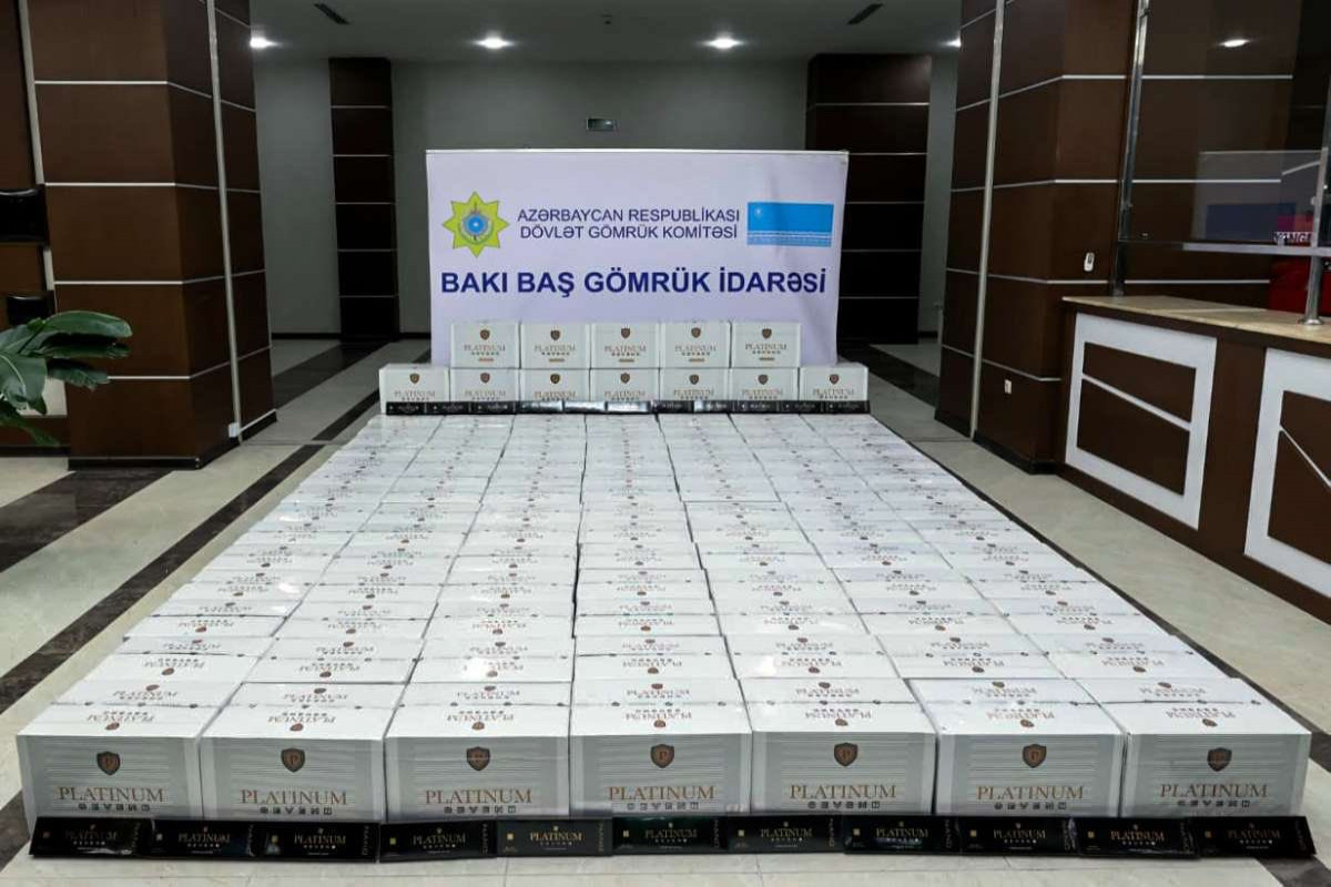 Пресечена реализация крупной партии сигарет, незаконно ввезённых в Азербайджан -ФОТО 