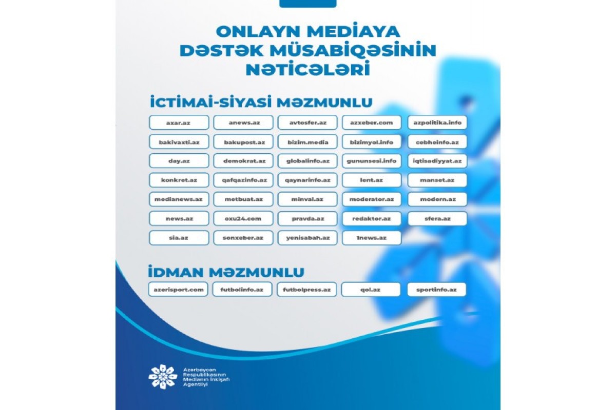 Подведены итоги конкурса Агентства развития медиа