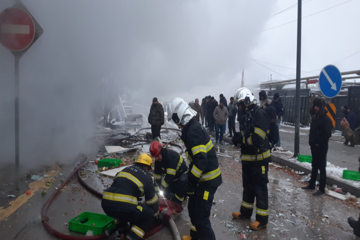 В Баку произошел взрыв в супермаркете "OBA", есть пострадавшие-ОБНОВЛЕНО 