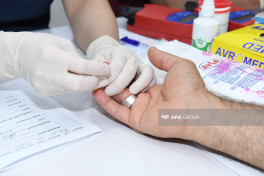 В связи с днем Ашура проходит акция по сдаче крови