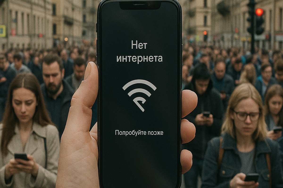 В России масштабно отключен мобильный интернет из-за атак дронов